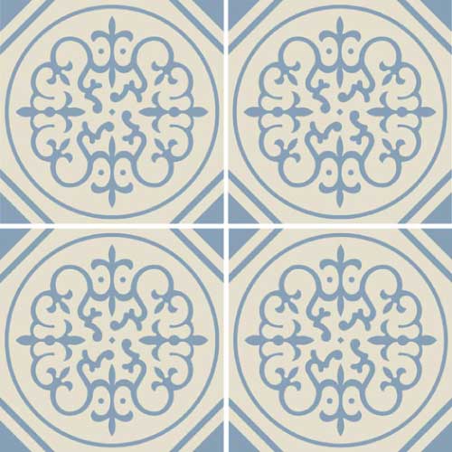 WINCKELMANS DECORATED TILES 15x15 Bruxelles (BAU/BEU)(0,54m²/24st/doos)