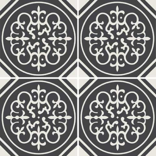 WINCKELMANS DECORATED TILES 15x15 Bruxelles (NOI/BAS)(0,54m²/24st/doos)