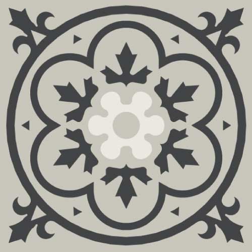 WINCKELMANS DECORS 7x7 ENC-09 (PER/BAS/NOI) (per stuk)