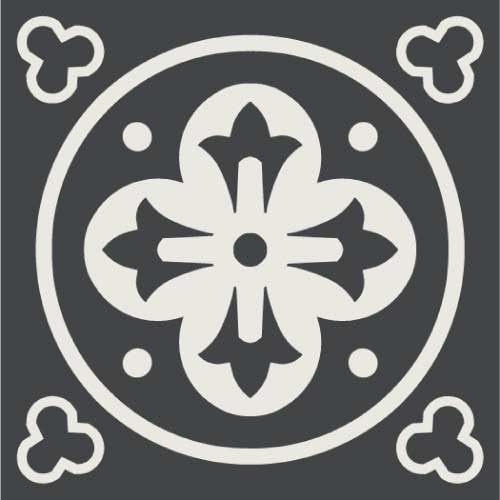 WINCKELMANS DECORS 10x10 ENC-03 (NOI/BAS) (per stuk)