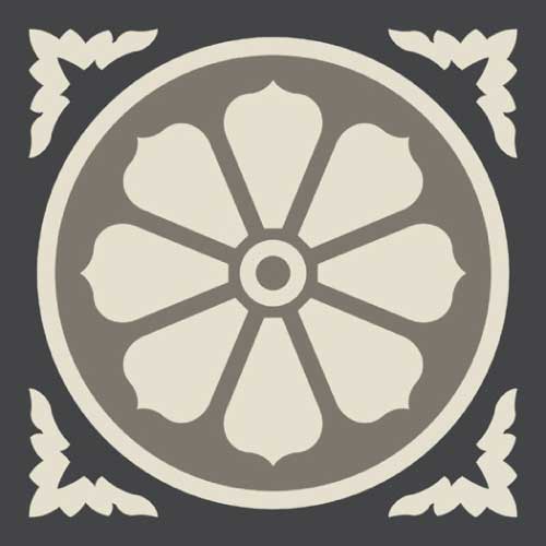 WINCKELMANS DECORS 10x10 ENC-04 (NOI/BAU/ANT) (per stuk)