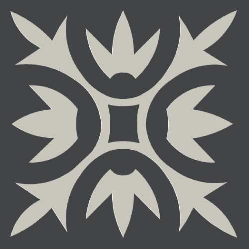 WINCKELMANS DECORS 5x5 ENC-27 (NOI/PER) (per stuk)