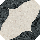 CX 20x20 Vives Niza Octogono Cerbere Negro (0,96m²/25st/doos)