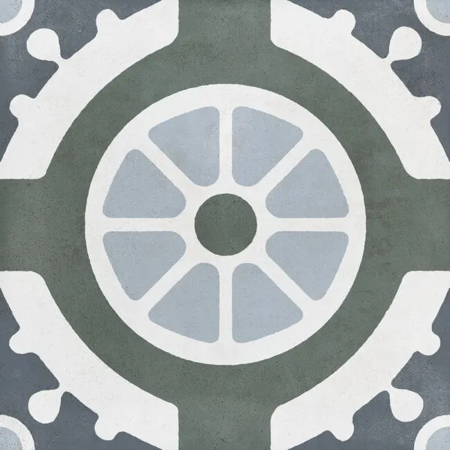 NOHA TARIFA 22,3x22,3 White Round (0,65m²/13st/doos)