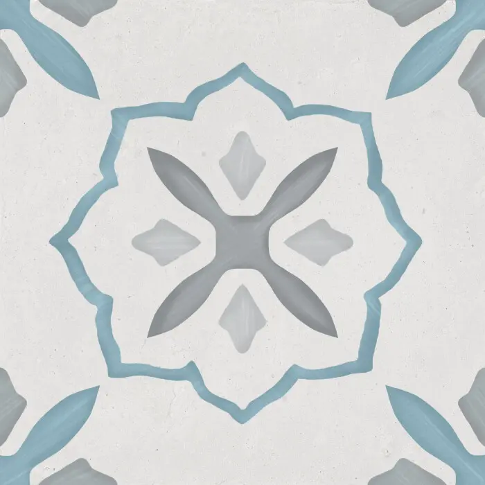NOHA SHARQ 22,3x22,3 Blue Cross (0,65m²/13st/doos)