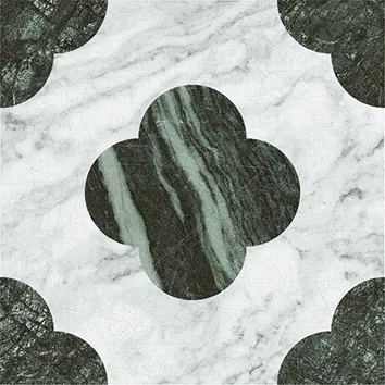 41ZERO42 DANDY 18,6x18,6 Pin White_Green (0,45m²/13st/doos)