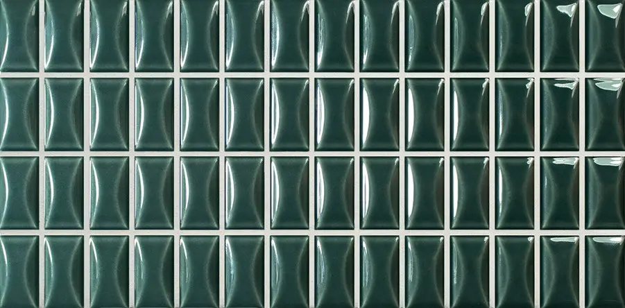 CX 12,5x25 Wow 3D Bars Bevel Emerald Gloss (0,406m²/13st/doos)