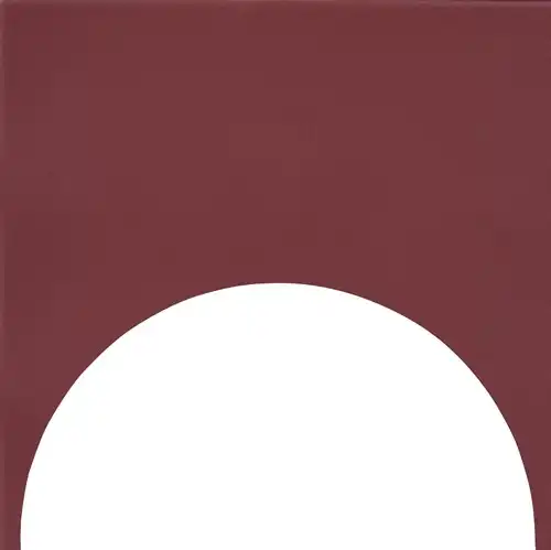 CX 15x15 Quintessenza Färgblock Decoro Cirkel-Out Borgogna Matt (set 12st/ds)