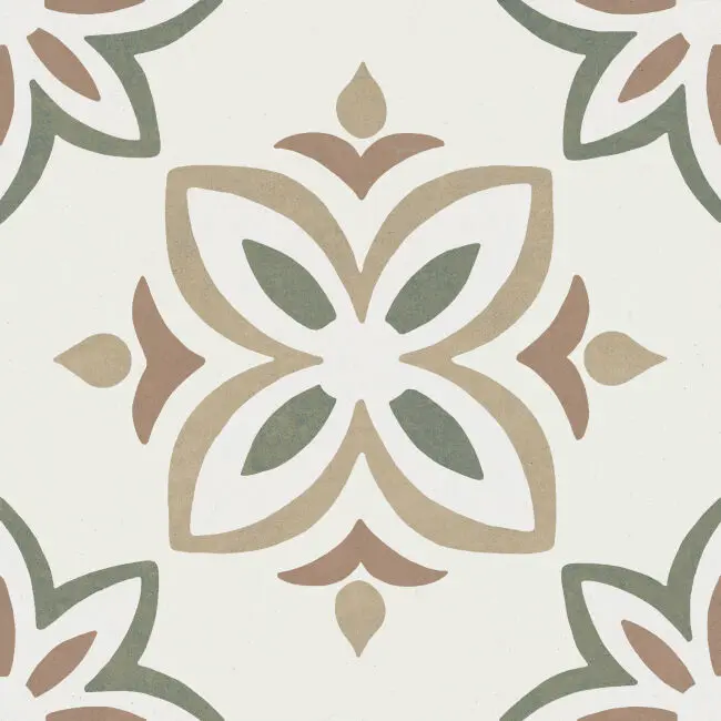 NOHA ARLES 22,3x22,3 Green Bloom (0,65m²/13st/doos)