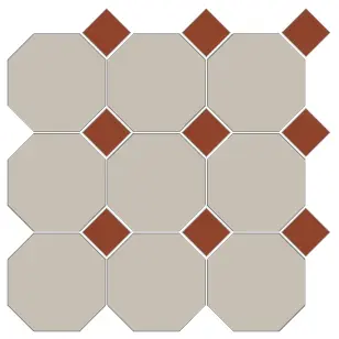 CESI FULL-BODY 10x10 OTTAGONO (op vel) Alluminio-Gres (1m²/11vel/ds)