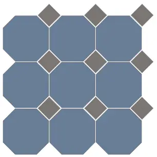 CESI FULL-BODY 10x10 OTTAGONO (op vel) Zaffiro-Nickel (1m²/11vel/ds)