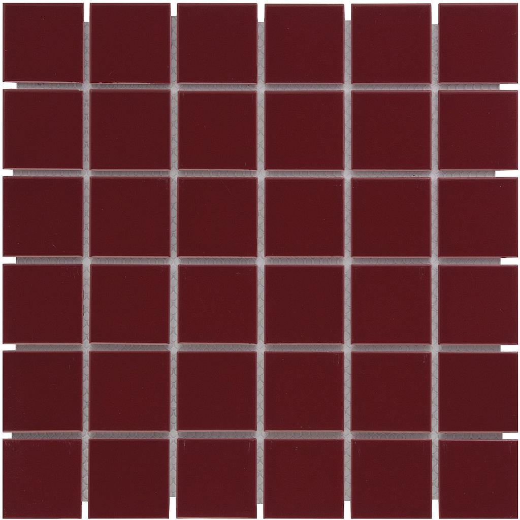 TMF  Barcelona Vierkant Bordeaux 48x48mm (0,95m²/10vel/ds)