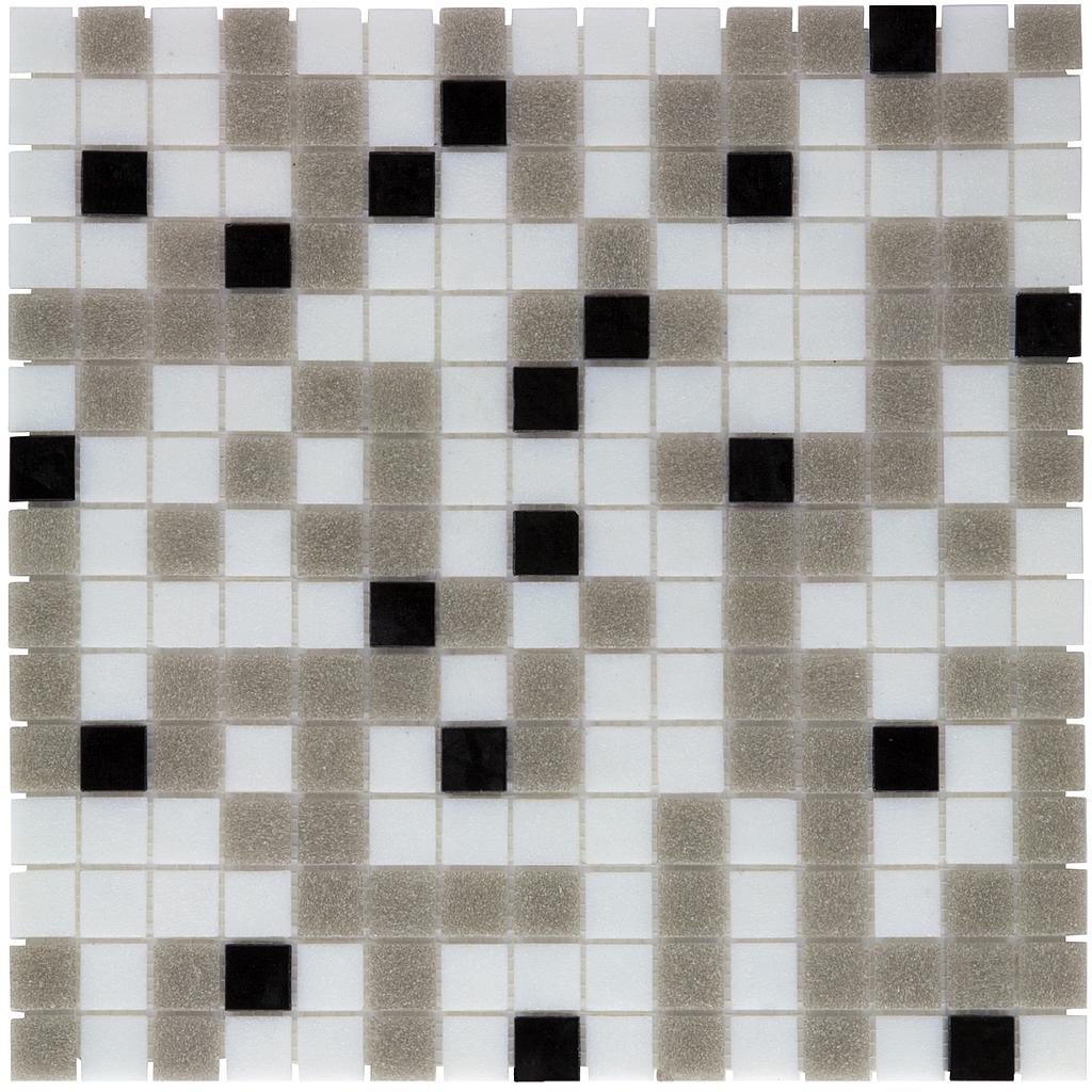 TMF  Amsterdam Vierkant Wit/Grijs/Zwart Mix 20x20x4mm (1,04m²/10vel/ds)