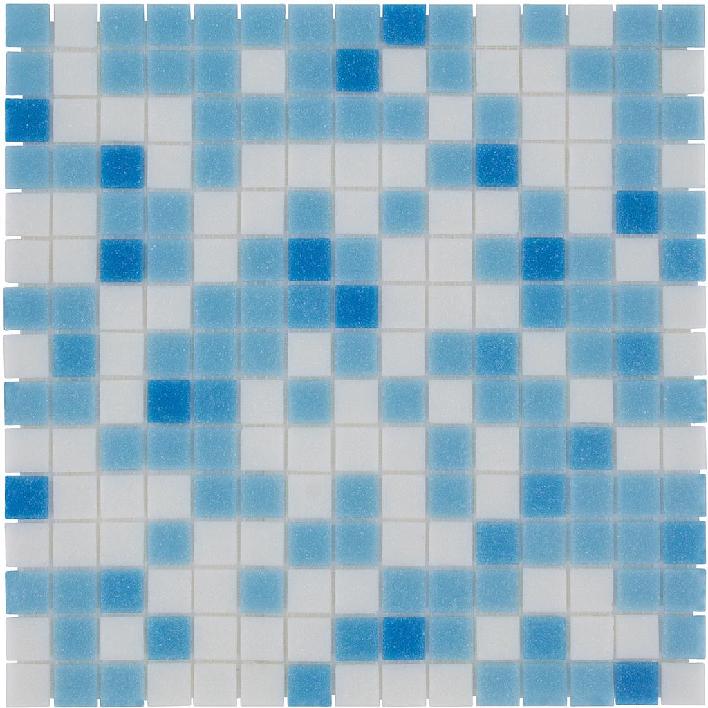 TMF AMSTERDAM (GMBB01) Vierkant Licht Blauw Mix 20x20x4mm (1,04m²/10vel/doos)