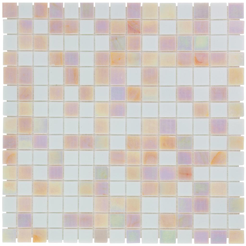 TMF  Amsterdam Vierkant Wit – Roze Mix 20x20x4mm (1,04m²/10vel/ds)