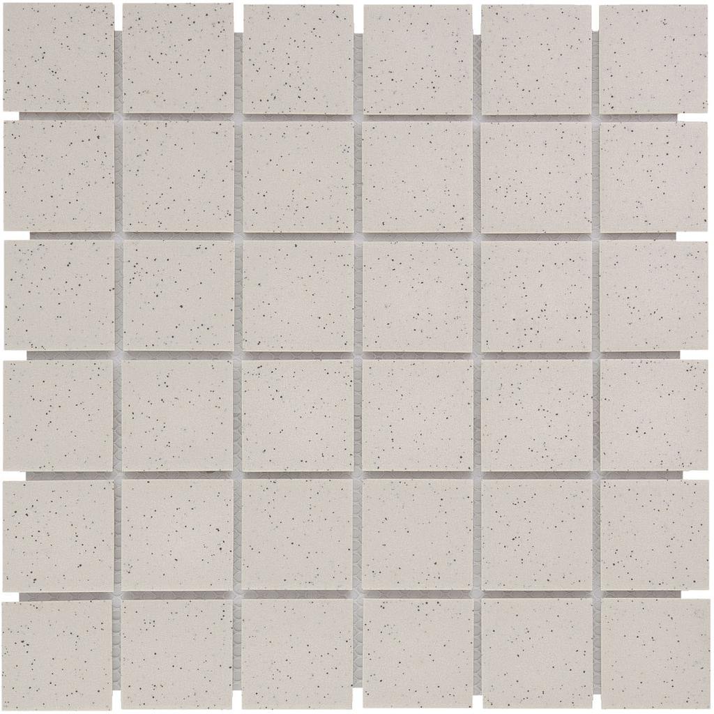 TMF LONDON (LO1009) Vierkant Wit Spikkel 48x48mm (0,96m²/10vel/doos)