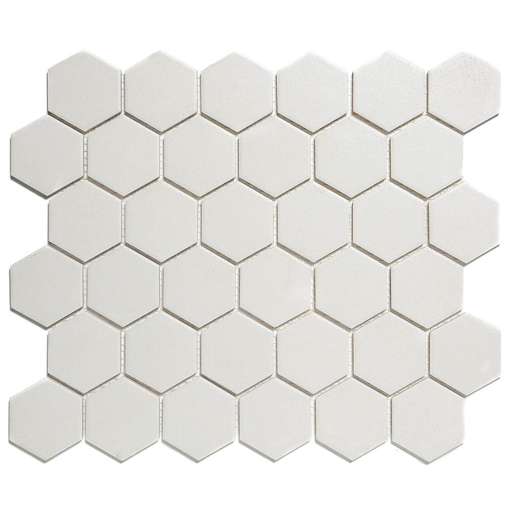 TMF LONDON (LOH1010S) Hexagon Super Wit 51x59mm (0,91m²/10vel/doos)