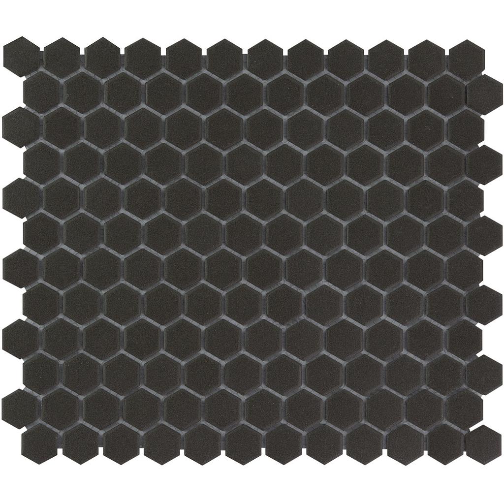 TMF LONDON (LOH2017) Hexagon Zwart 23x26mm (0,78m²/10vel/doos)