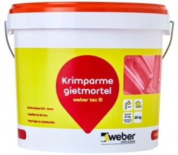WEBER.TEC FIL RHINOFIL KRIMPARME GIETMORTEL 20kg