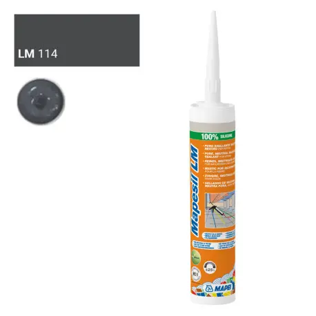 MAPESIL LM 114 Anthracite/Antraciet koker 310ml (12st/ds)