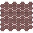 TMF VALENCIA (VAL12M) Hexagon Bordeaux 43x49x5mm (1m²/11vel/doos)