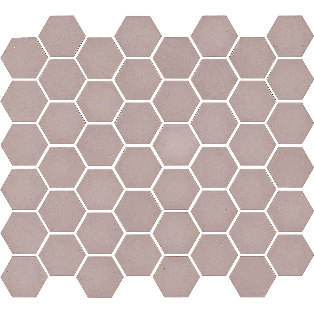 TMF VALENCIA (VAL18M) Hexagon Roze 43x49x5mm (1m²/11vel/doos)