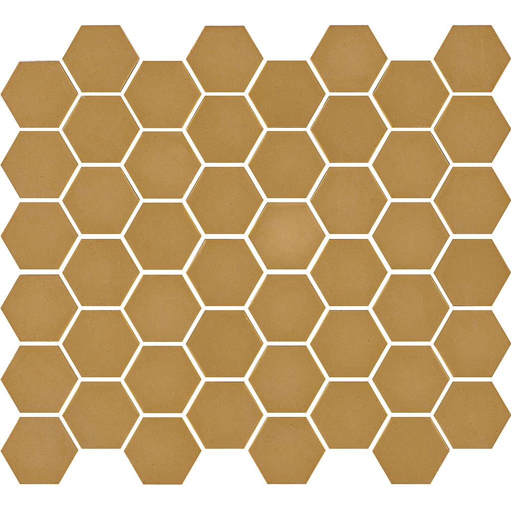 TMF VALENCIA (VAL35M) Hexagon Mosterd 43x49x5mm (1m²/11vel/doos)