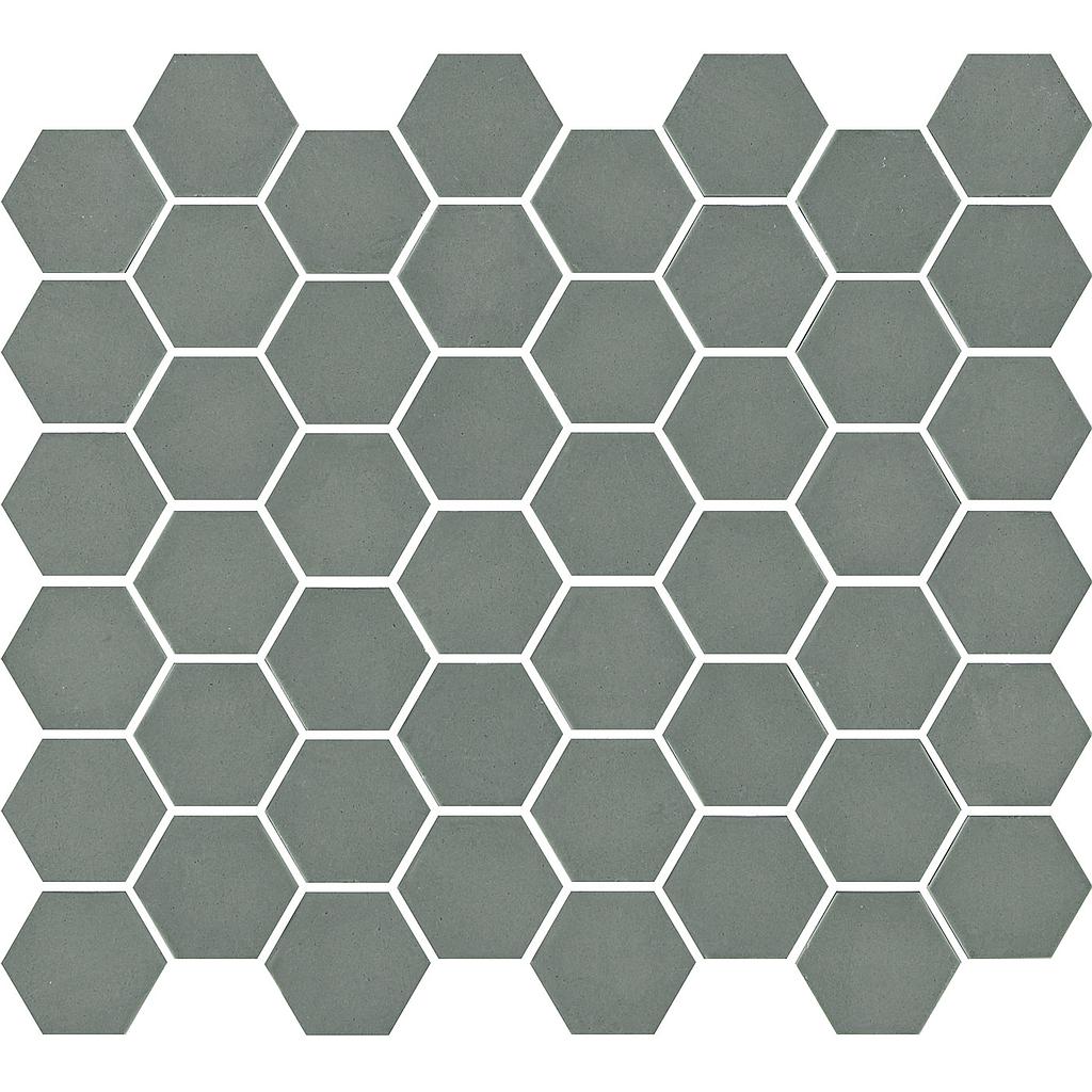 TMF VALENCIA (VAL82M) Hexagon Khaki 43x49x5mm (1m²/11vel/doos)