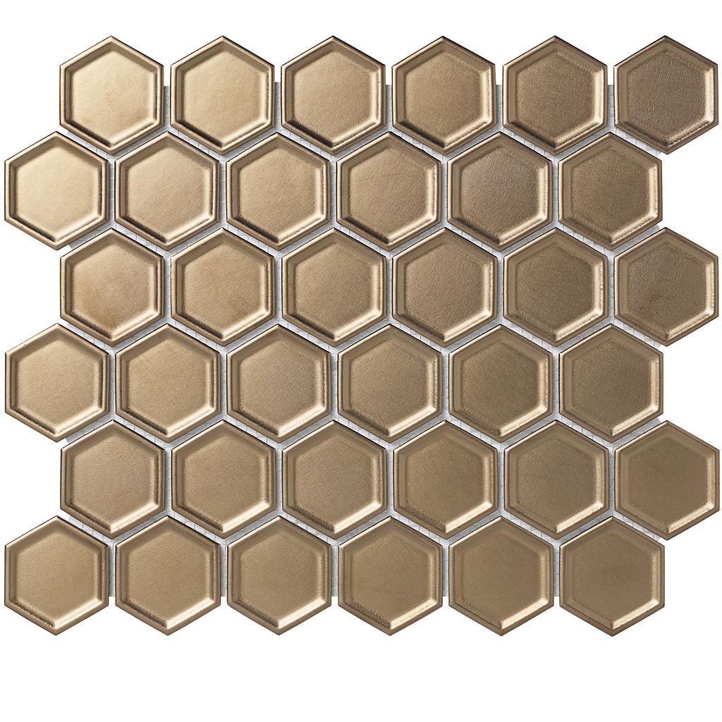 TMF BARCELONA (AFH13B) Hexagon Brons 51x59mm (per vel)