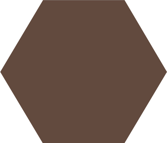 WINCKELMANS HEXAGONE 2,5cm 3,8mm Brun (1,06m²/14vel/doos)