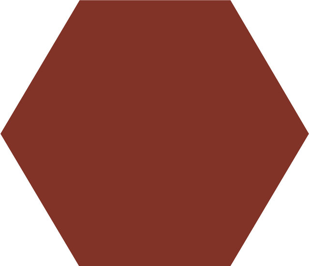 WINCKELMANS HEXAGONE 2,5cm 3,8mm Rouge (1,06m²/14vel/doos)