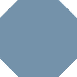 WINCKELMANS OCTAGONE 10x10 Bleu Uni (0,5m²/50st/doos) zonder cabochon
