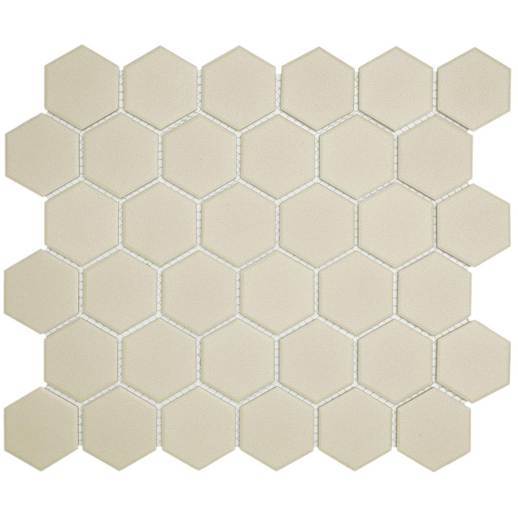 TMF LONDON (LOH1010) Hexagon Wit 51x59mm (0,91m²/10vel/doos)