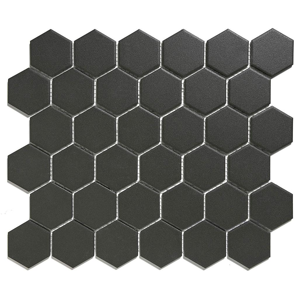 TMF LONDON (LOH1017) Hexagon Zwart 51x59mm (0,91m²/10vel/doos)