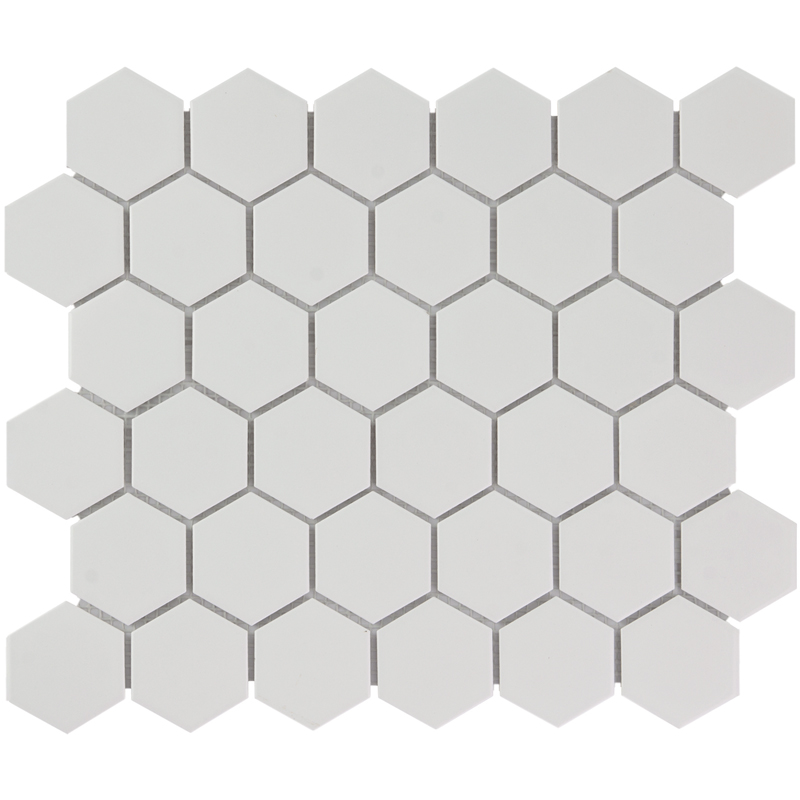 TMF BARCELONA (AFH13051) Hexagon Extra Wit 51x59mm (0,91m²/10vel/doos)
