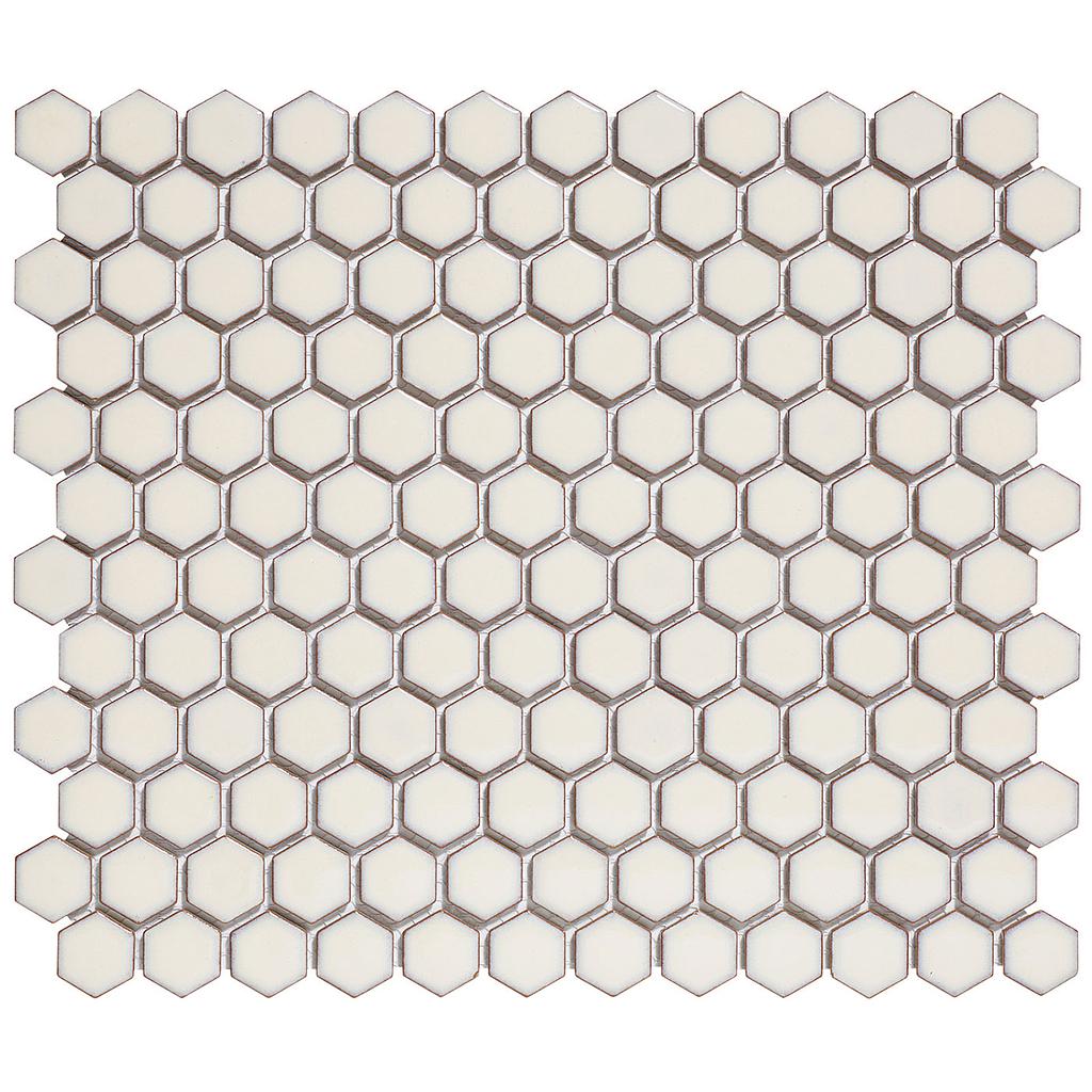 TMF BARCELONA (AFH23022) Hexagon Zacht wit met rand 23x26mm (0,78m²/10vel/doos)