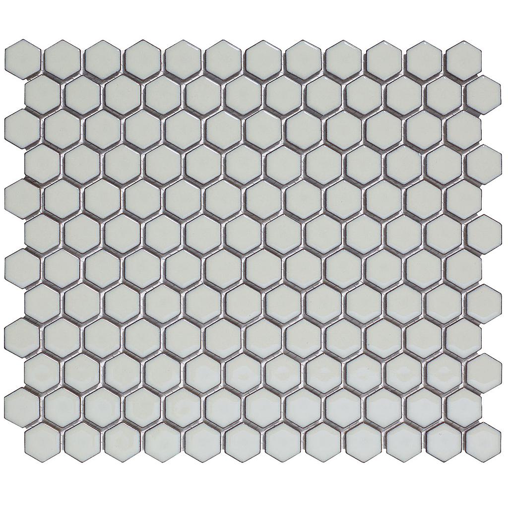 TMF BARCELONA (AFH23330) Hexagon Licht Grijs met rand 23x26mm (0,78m²/10vel/doos)