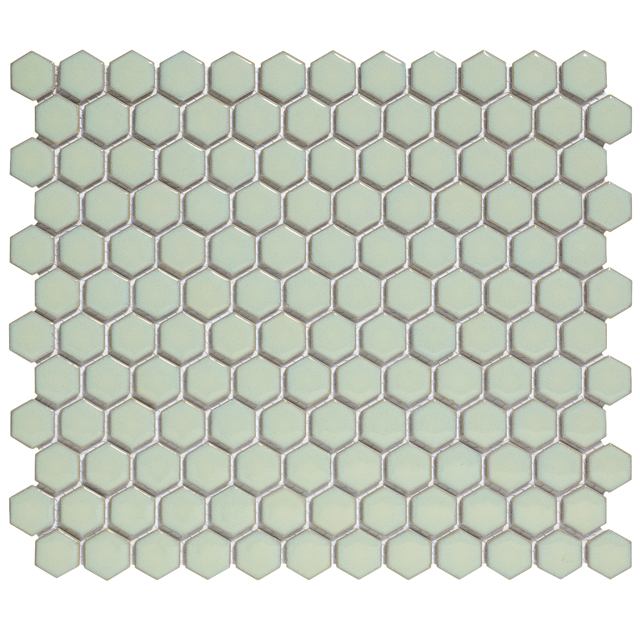 TMF BARCELONA (AFH23500) Hexagon Licht groen met rand 23x26mm (0,78m²/10vel/doos)