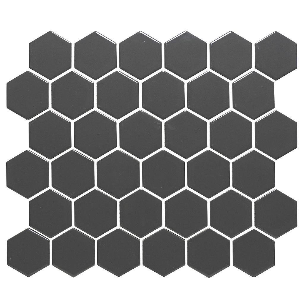 TMF BARCELONA (AMH13007) Hexagon Donker Grijs 51x59mm (0,913m²/10vel/doos)