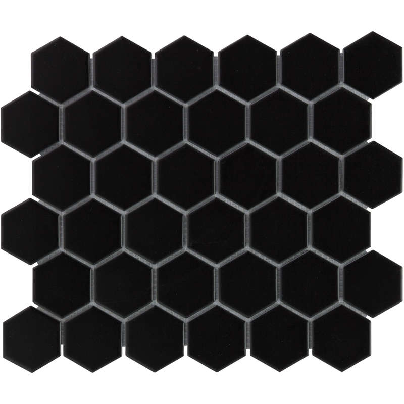 TMF BARCELONA (AMH13317) Hexagon Zwart 51x59mm (0,91m²/10vel/doos)