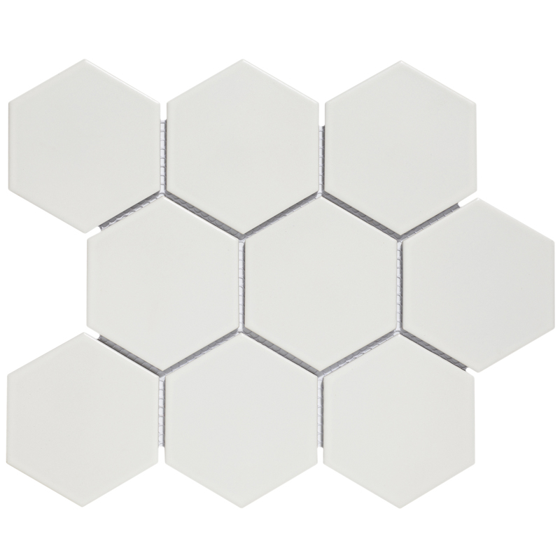 TMF BARCELONA (AMH95010) Hexagon Wit 95x110mm (0,76m²/10vel/doos)