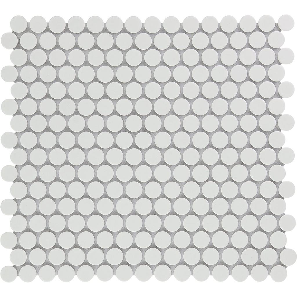 TMF VENICE (VKN140) Pennyround Rond Wit 19x5.5mm (0,93m²/10vel/doos)