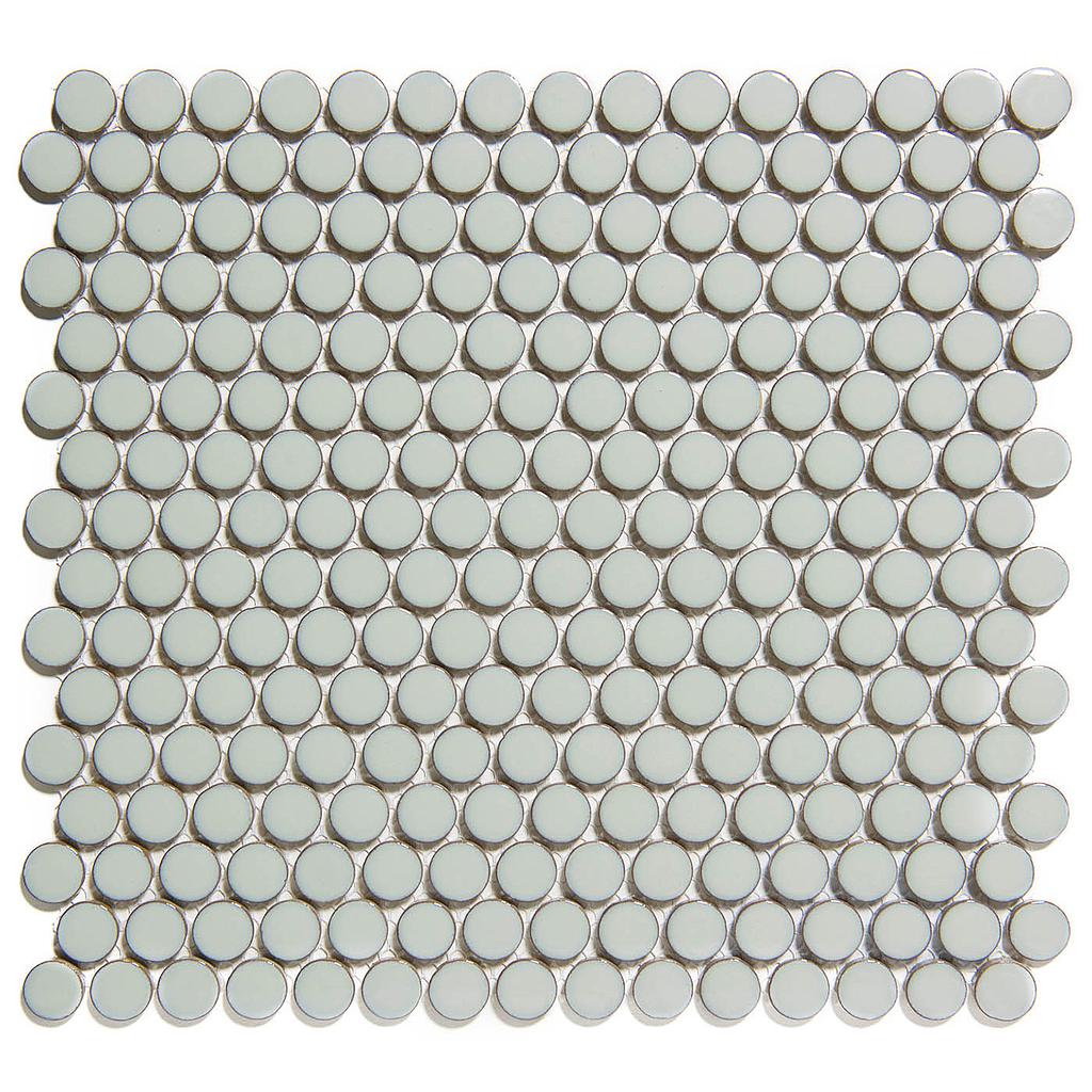 TMF VENICE (VKN330) Pennyround Rond Licht grijs met rand 19x5.5mm (0,93m²/10vel/doos)