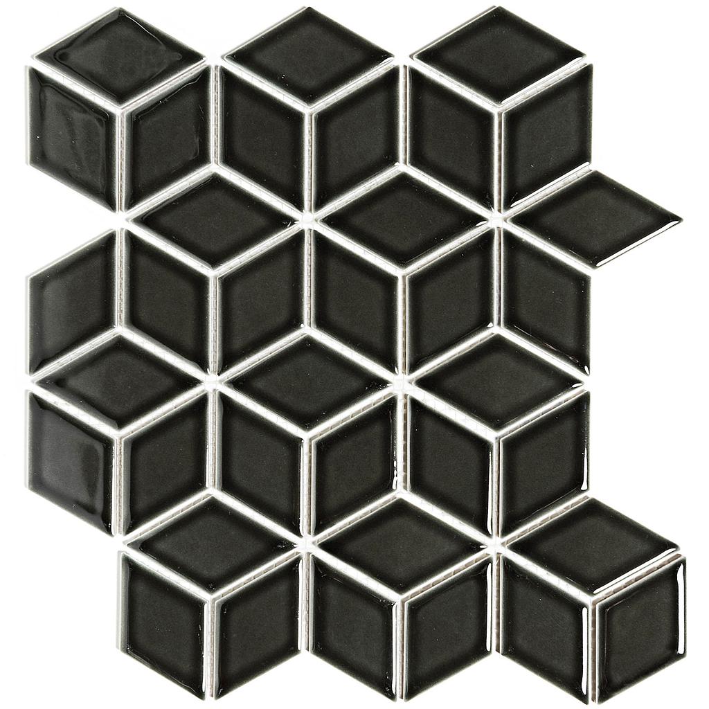 TMF PARIS (PACU915) Cubic Zwart 48x81mm (0,81m²/10vel/doos)