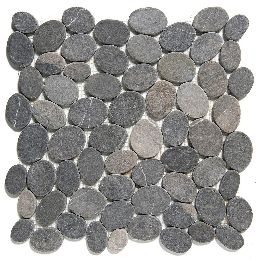 TMF NATURAL STONE (NMP360) Pebbles Dark Grey  (1m²/11vel/doos)