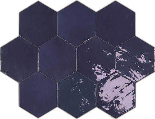 CX 10.8x12.4 Wow Zellige Hexa Cobalt  (0,38m²/38st/doos)