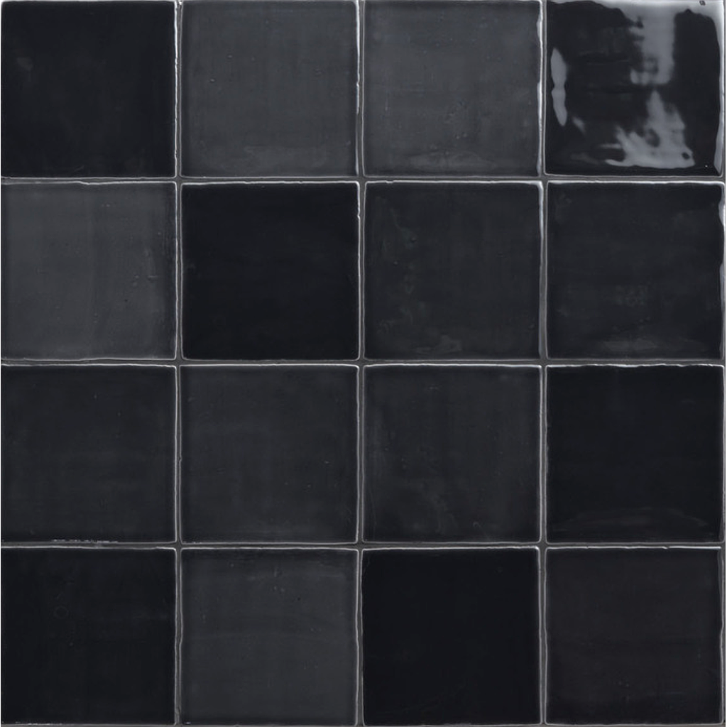 AZULEJOS NEW ZELLIGE 13x13 Charcoal (0,42m²/25st/doos)