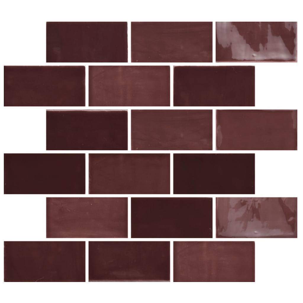 AZULEJOS NEW ZELLIGE 6,3x13 Burgundy (0,20m²/25st/doos)