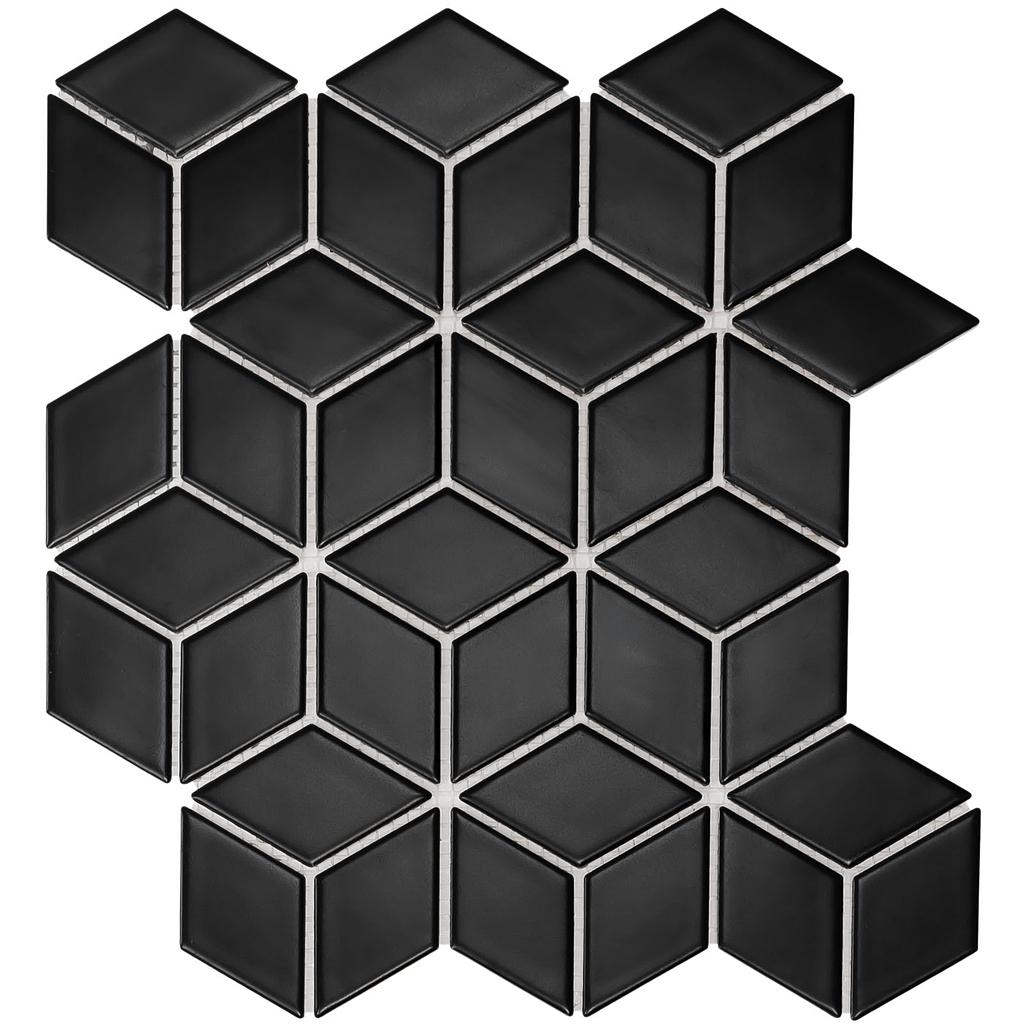 TMF PARIS (PACU925) Cubic Zwart Mat 48x81mm (0,81m²/10vel/doos)