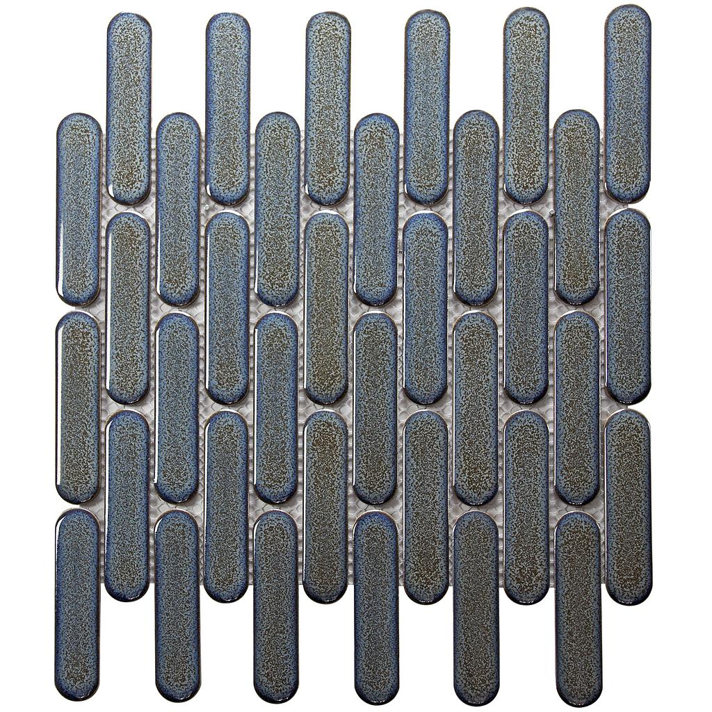 TMF SEVILLA OVAL FINGER (SEO23325) Kit-Kat Oval Grey-Blue Speckle Glossy 23x98x6mm (0,90m²/10vel/doos)
